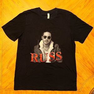 Russ The journey Is Everything Black Concert T-Shirt Size Large